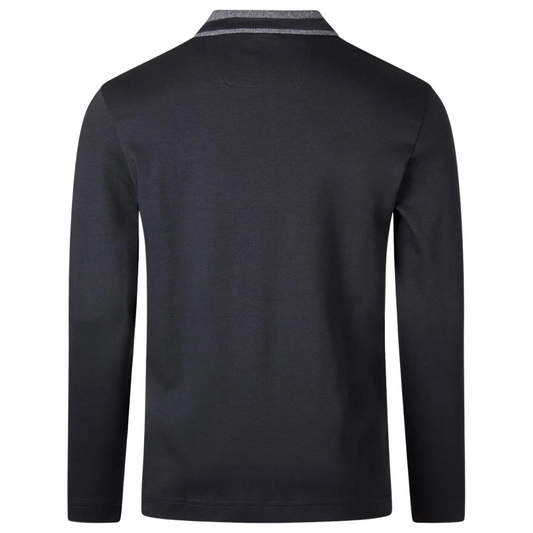 BOSS Plisy LS Polo in Dark Blue