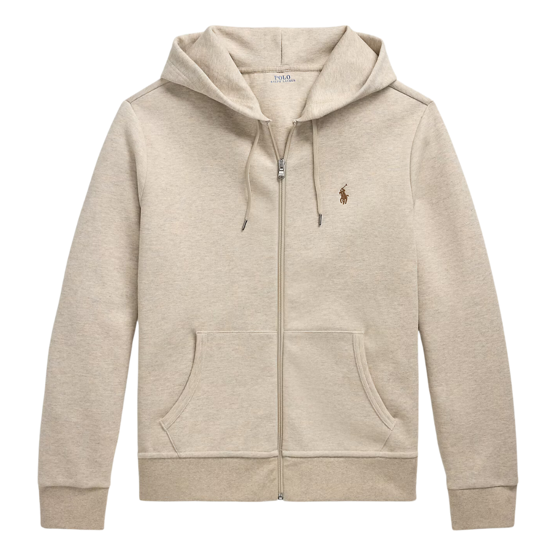 Ralph Lauren Zip Hoodie in Tuscan Beige Heather
