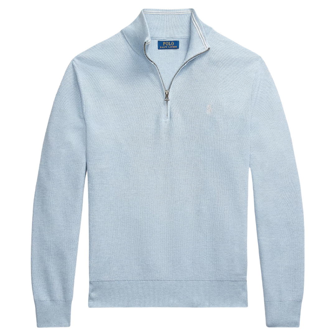 Ralph Lauren Quarter Zip in Blue Heather