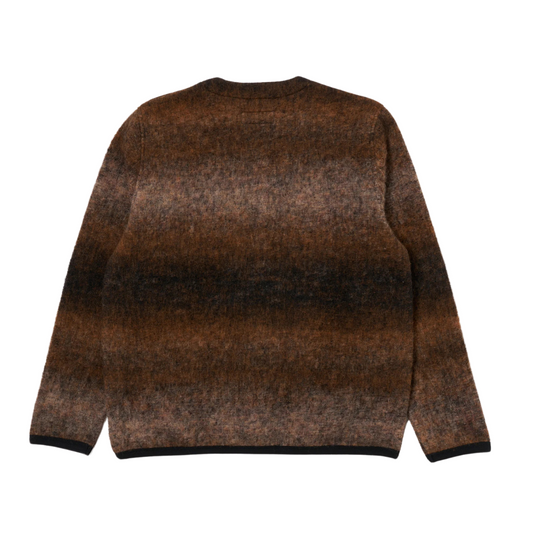 Universal Works Ombre Cardigan in Brown