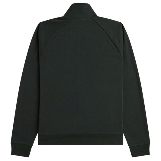 Fred Perry Chenille Tape Track Top in Night Green