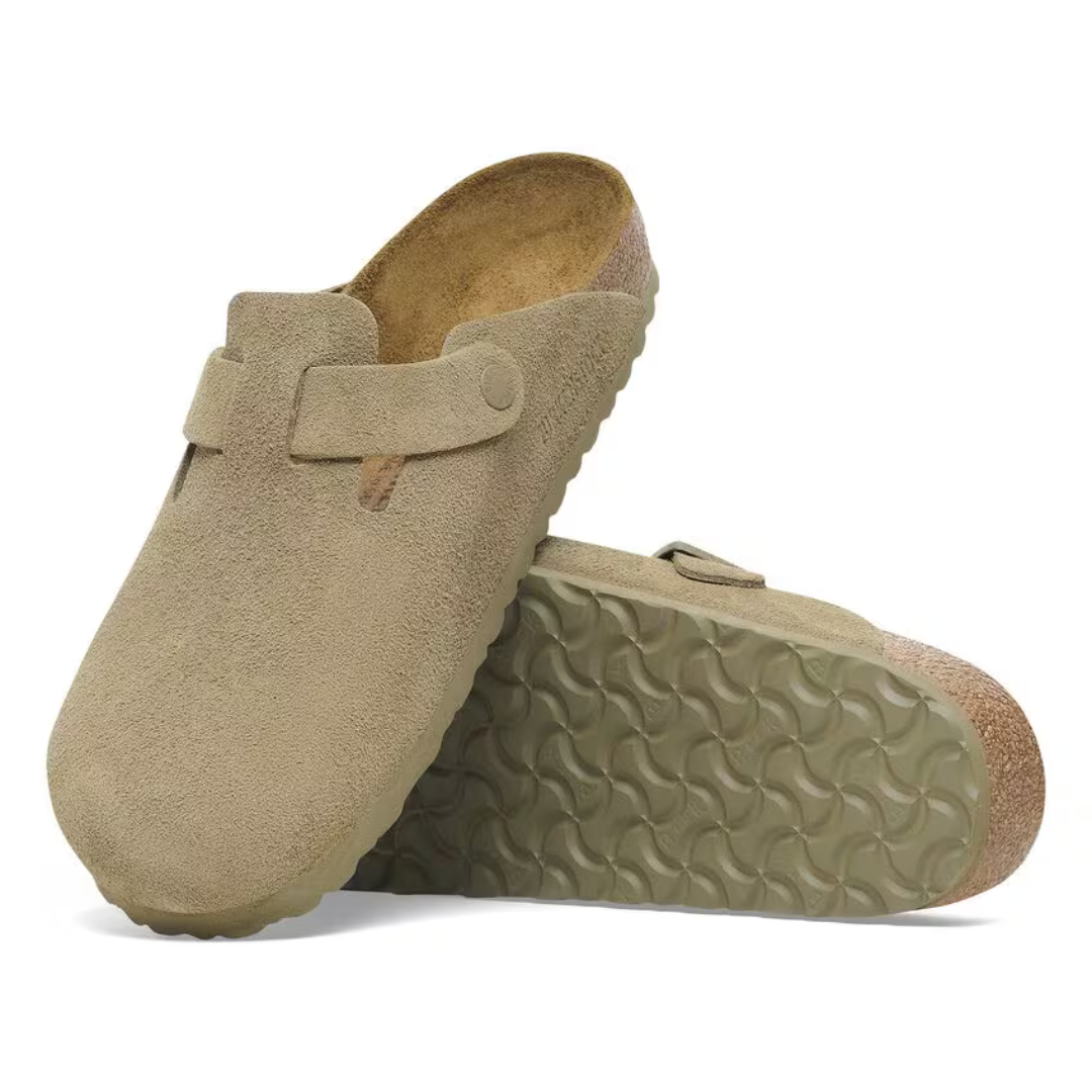 Birkenstock Boston in Faded Khaki