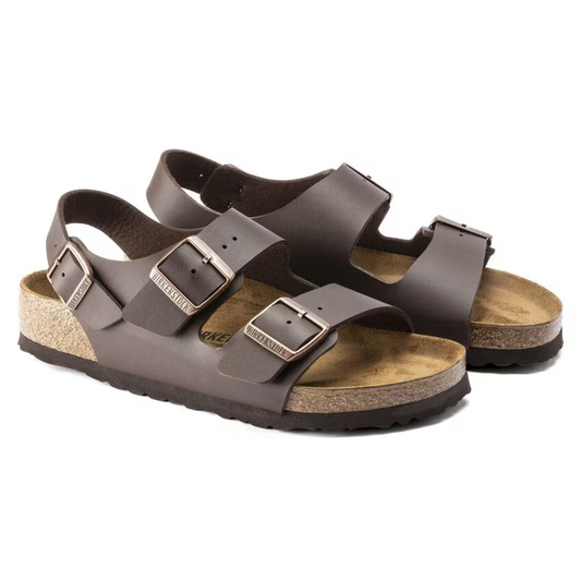 Birkenstock Milano Birko-Flor Sandale Marron Foncé