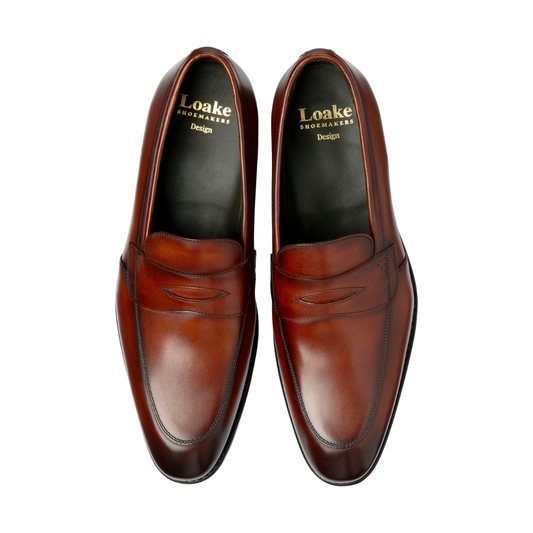 Loake Lynch Loafer in Scotch Hand Painted Leather