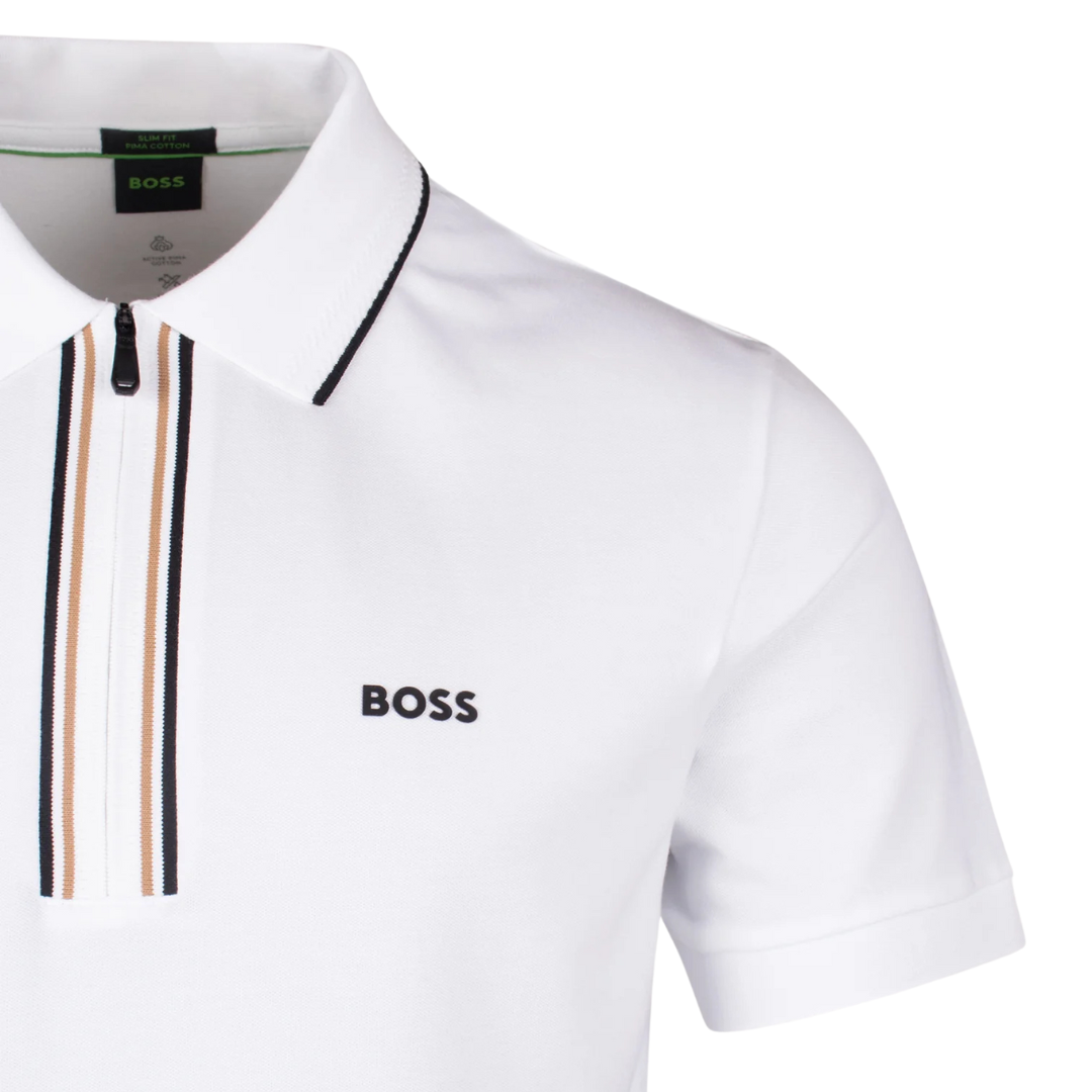 BOSS Philix GOC Polo in White