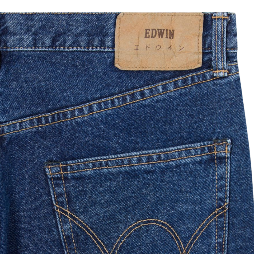 Edwin Regular Straight Jeans in Blue - Mid Used