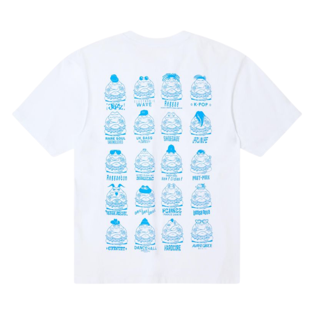 Edwin Music Channel Various Tee in White