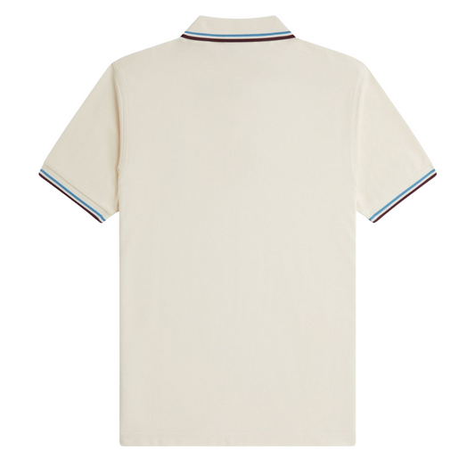Fred Perry Twin Tip Polo in Ecru