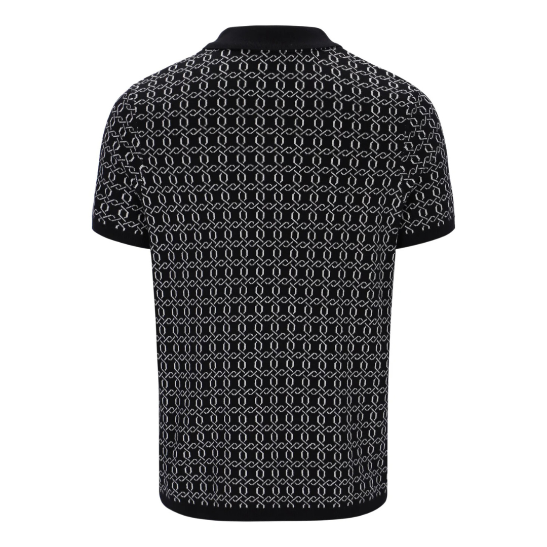 Fila Jackson Knitted Polo in Black
