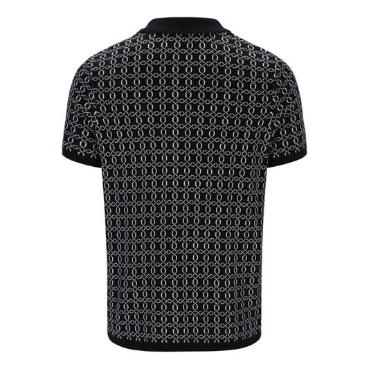 Fila Jackson Knitted Polo in Black