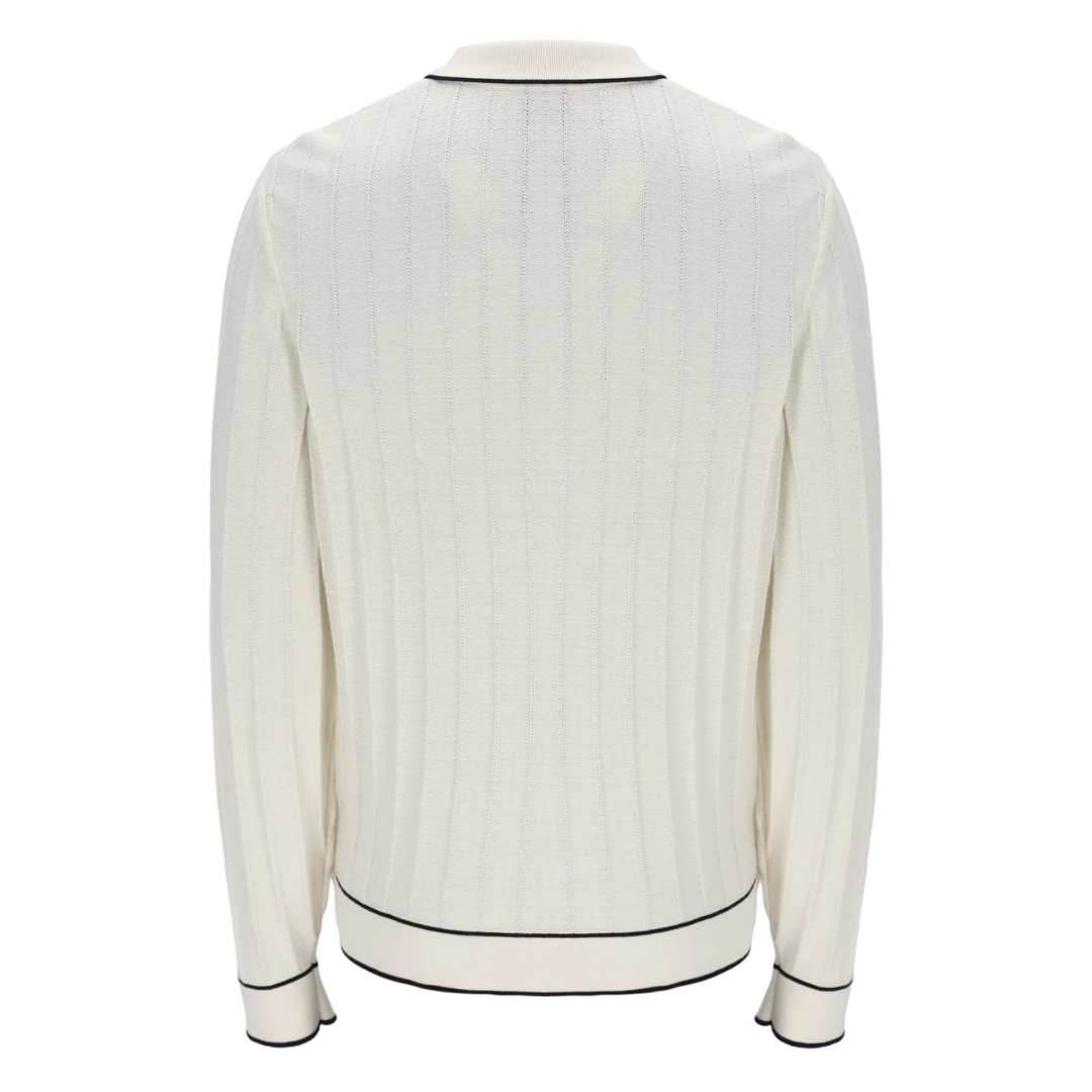 Fila Sully Knitted Polo in Tofu Cream