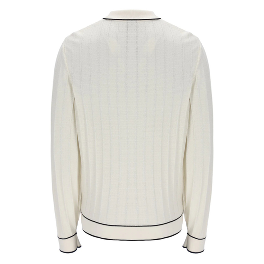 Fila Sully Knitted Polo in Tofu Cream