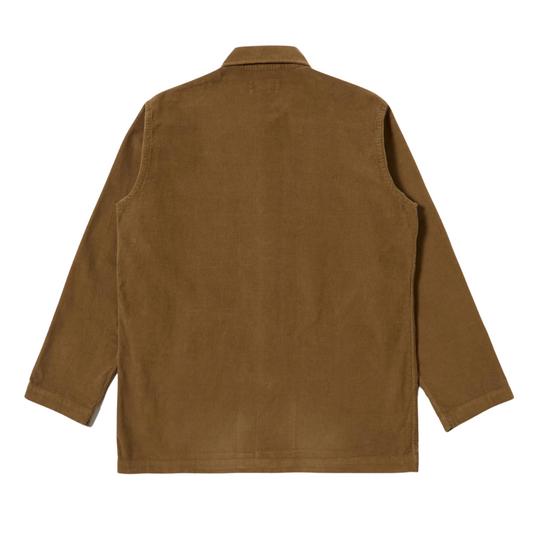 Universal Works Cord Bakers Overshirt in Khaki