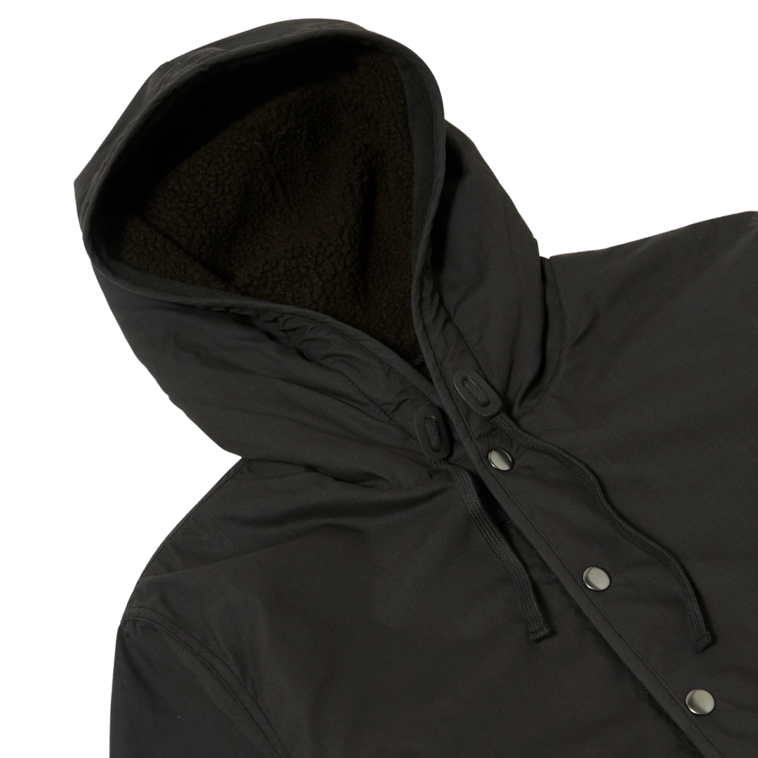 Universal Works Reversible Hooded Jacket in Black
