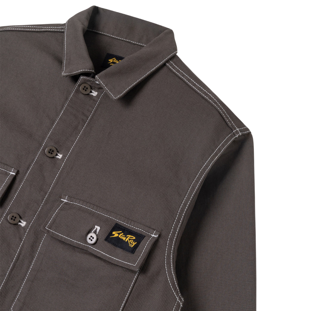 Stan Ray CPO Shirt in Charcoal Bedford Grey