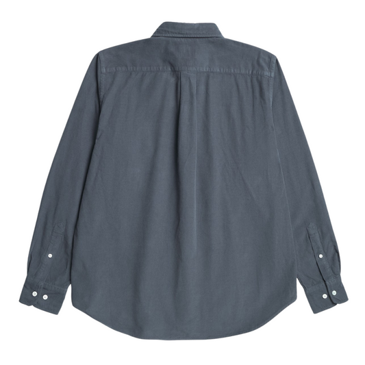 Norse Projects Algot Relaxed Micro Cord Shirt in Graphite