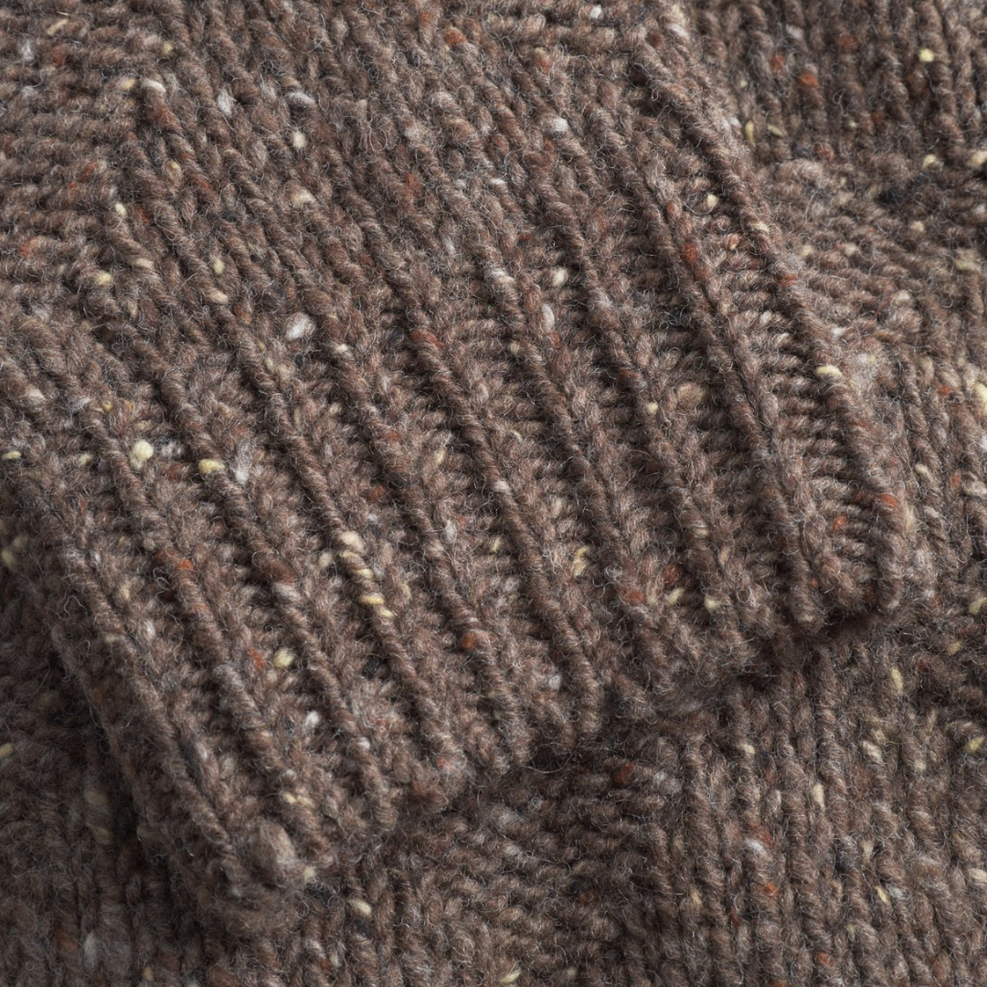 Norse Projects Erik Donegal Diamond Jacket in Seal Brown