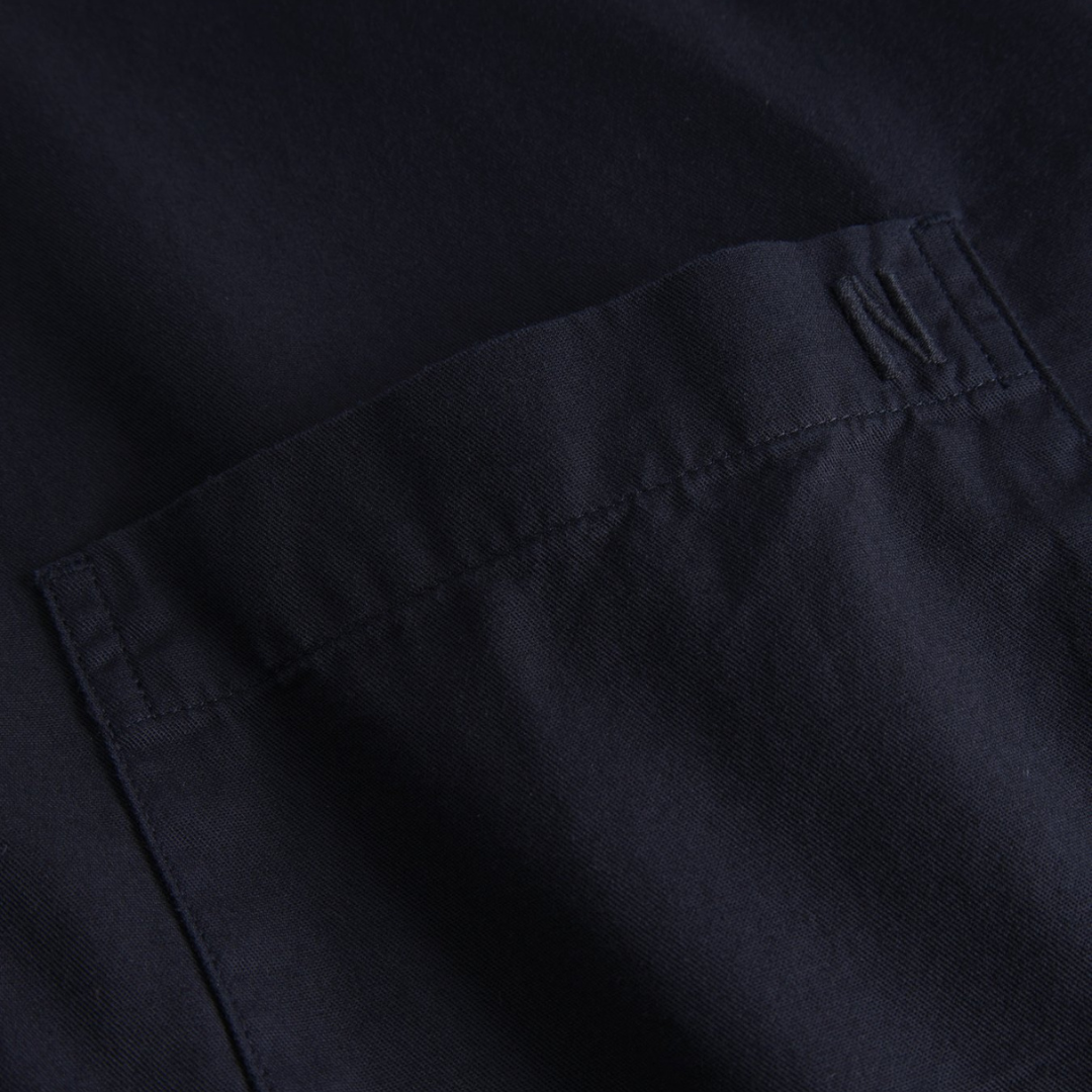 Norse Projects Algot Twill Shirt in Dark Navy