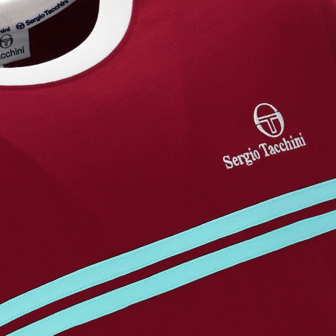 Sergio Tacchini New Supermac Tee in Rhubarb