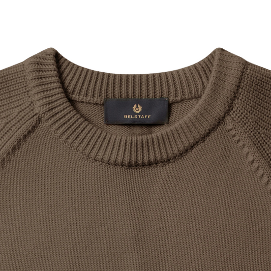 Belstaff Aspect Crewneck Jumper in Major Brown
