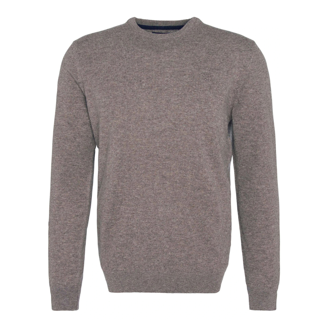 Barbour Essential Lambswool Sweater in Stone