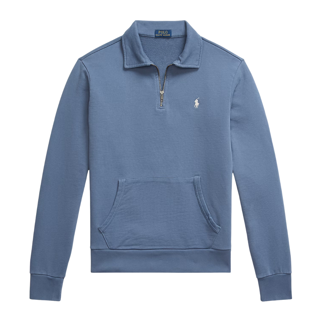 Ralph Lauren Half Zip Sweatshirt in Capri Blue