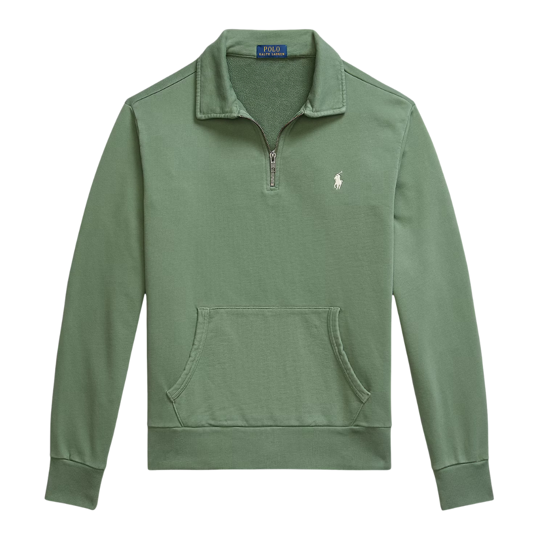 Ralph Lauren Half Zip Sweatshirt in Fatigue