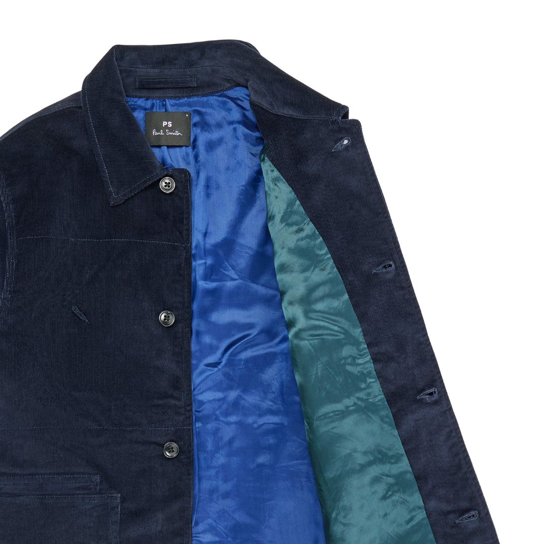 Paul Smith Corduroy Work Jacket in Dark Navy