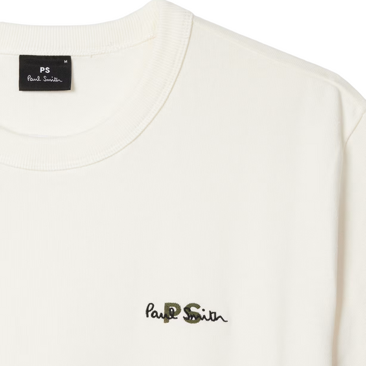 Paul Smith Heavyweight Tee in Off White