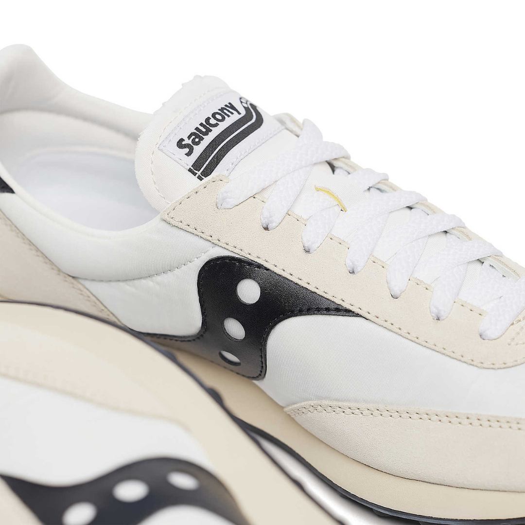 Saucony Trainer 80 in White/Black