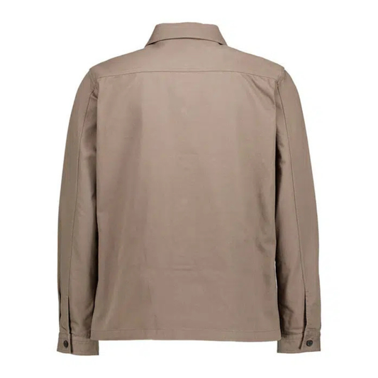 HUGO Epoldo Overshirt in Medium Grey