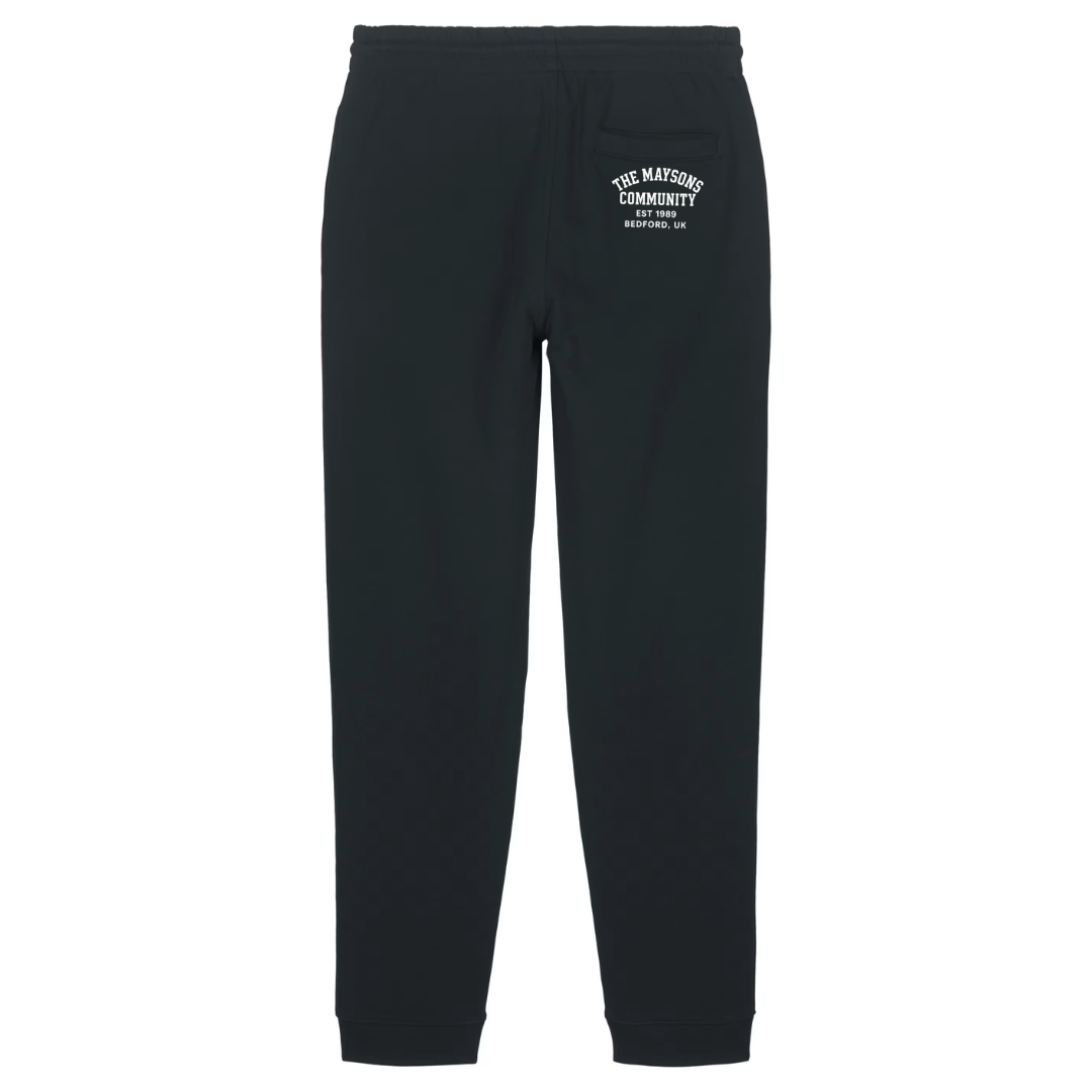 The Maysons Community Stamp Logo Sweatpants in Black