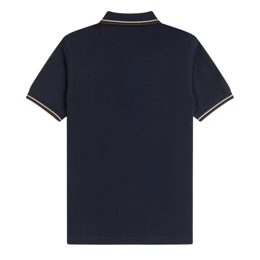 Fred Perry Twin Tipped Polo Shirt in Navy