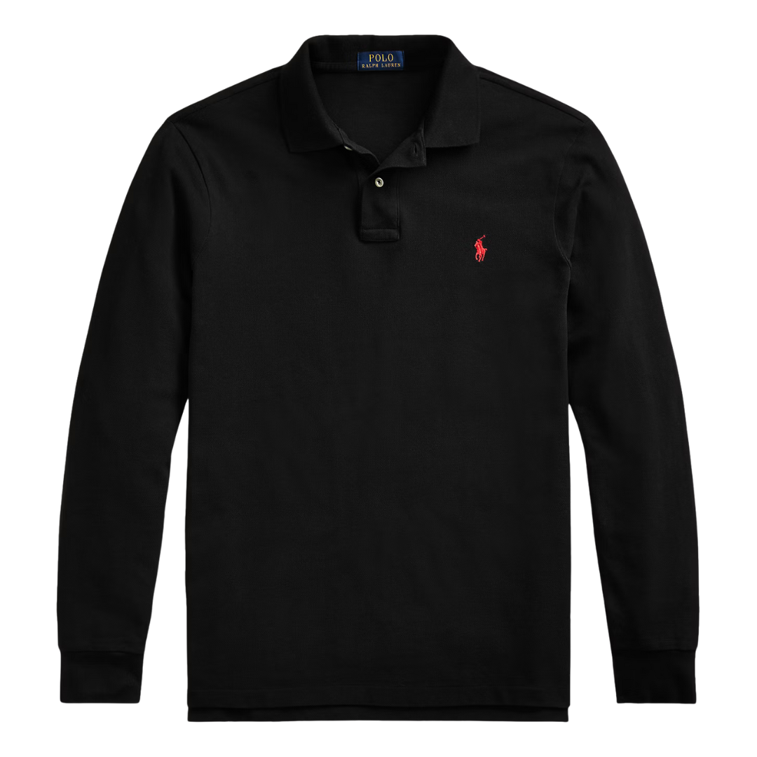 Ralph Lauren Long Sleeve Polo in Black