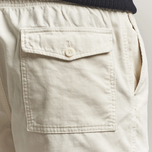 Ralph Lauren Micro Corduroy Shorts in Warm Cream