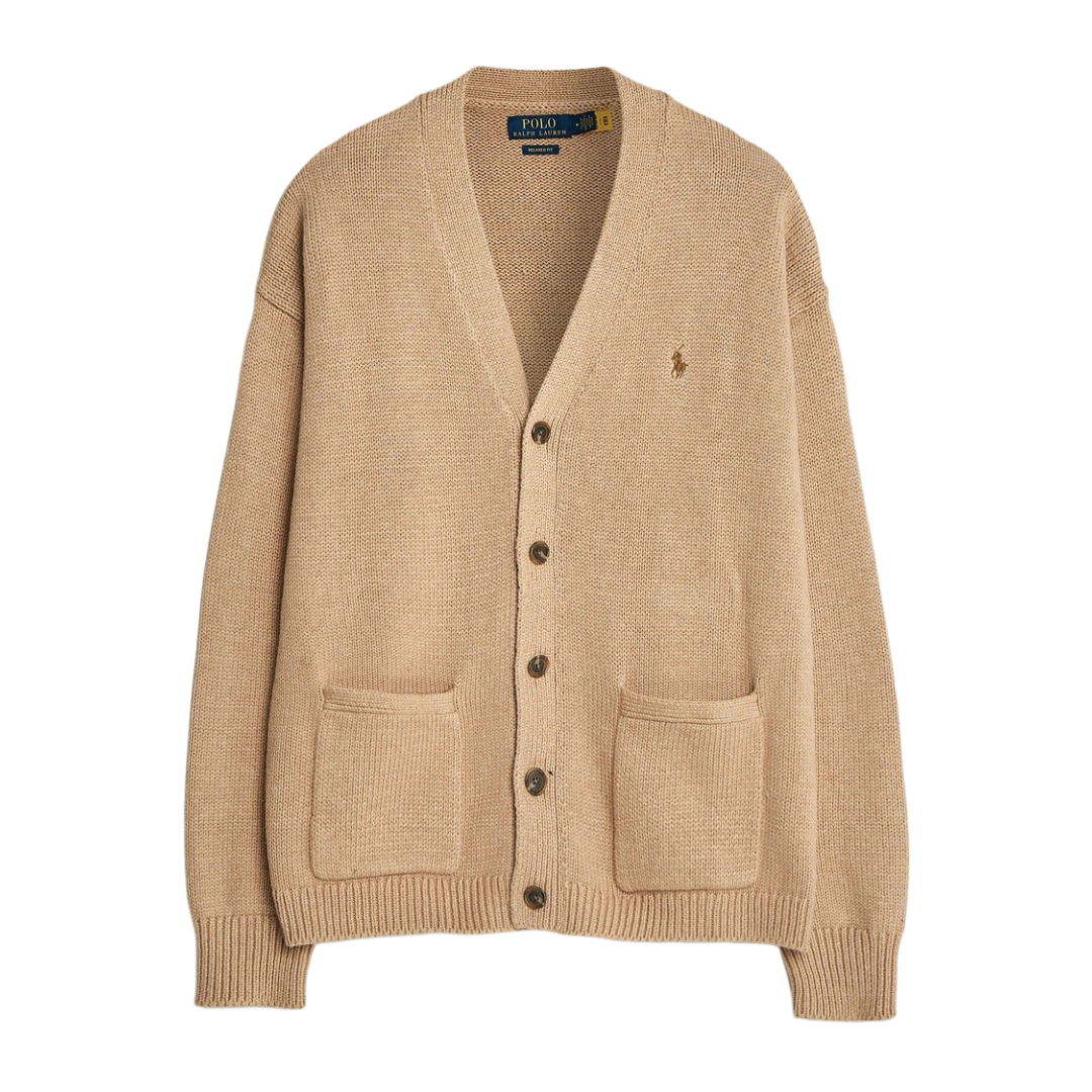 Cardigan Ralph Lauren en couleur Camel