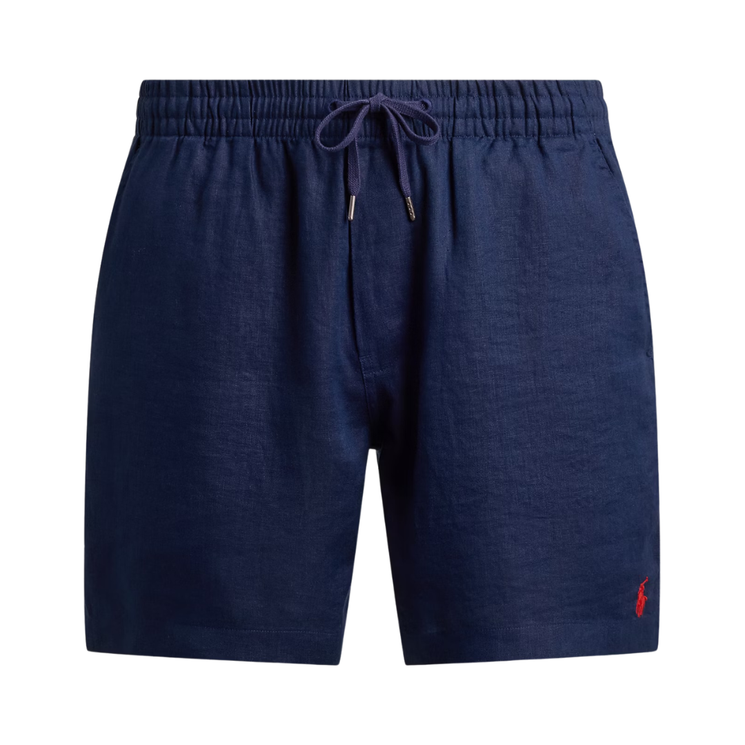 Short en lin Ralph Lauren bleu marine