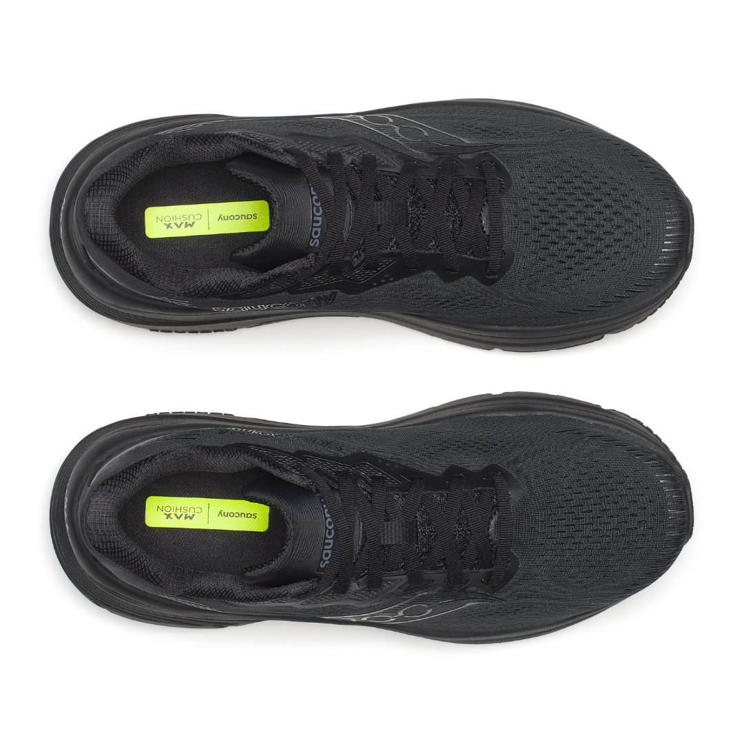 Saucony Guide 19 Trainers in Triple Black