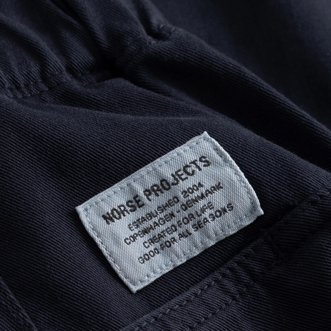 Norse Projects Trysil Twill Trousers in Dark Navy