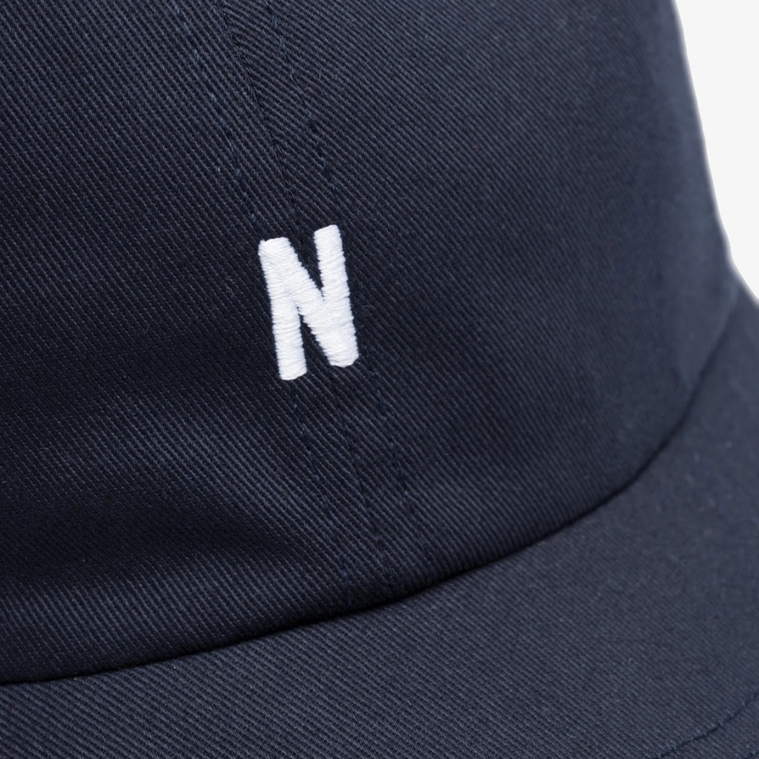 Norse Projects Twill Sports Cap in Dark Navy