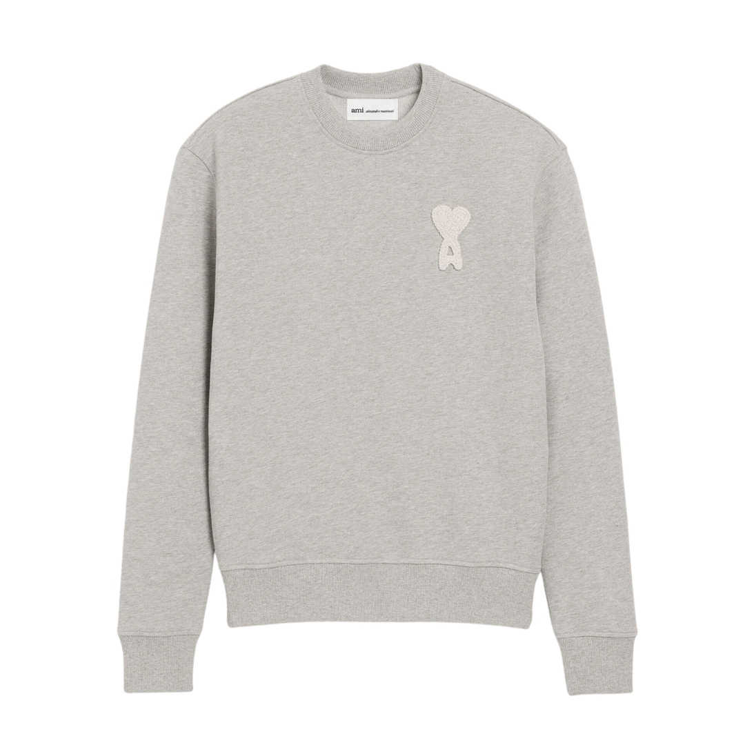 AMI Paris Patch Classic Sweatshirt in Grey