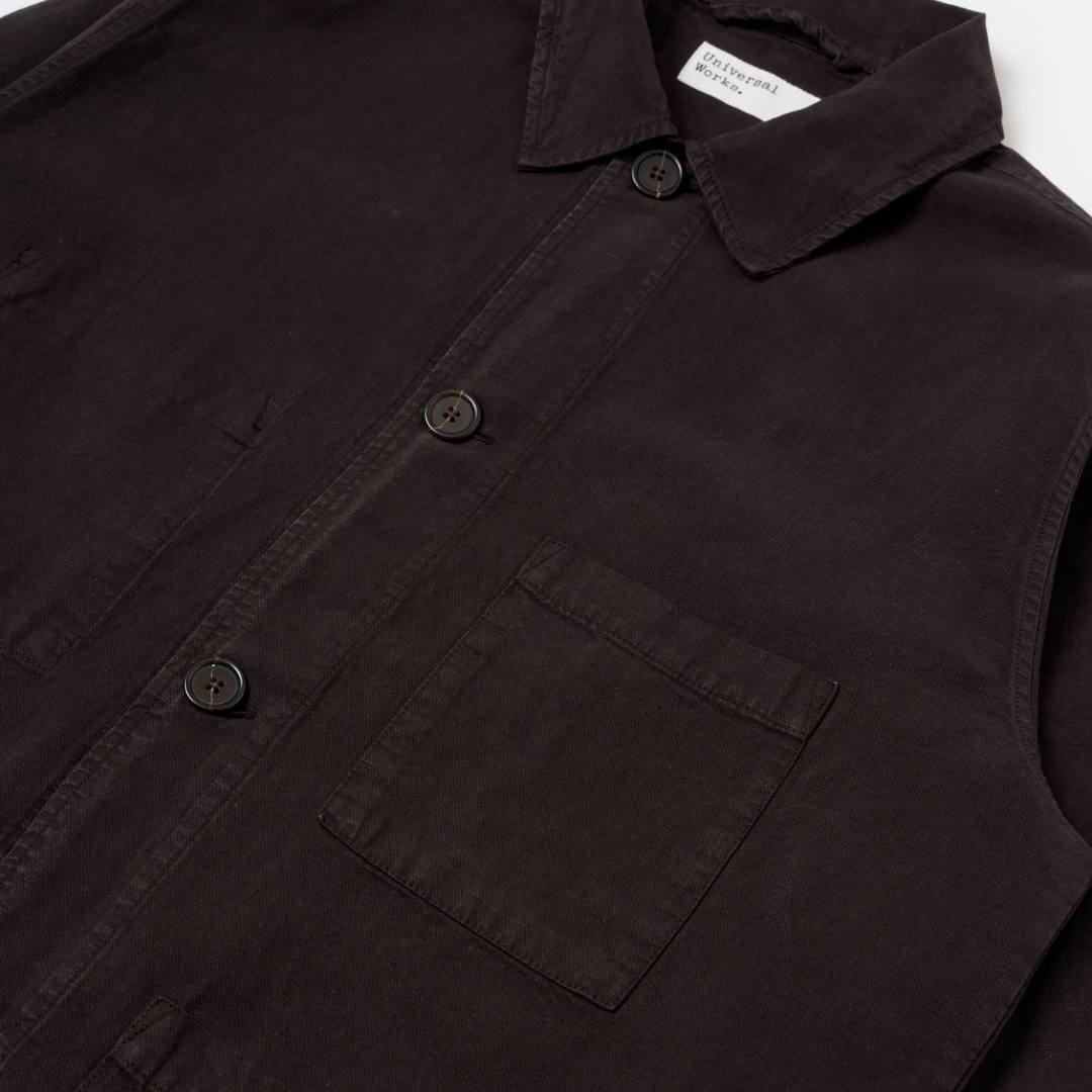 Universal Works Coverall Jacket in Licorice