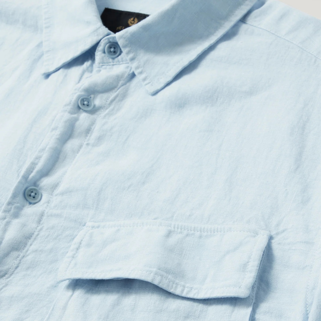 Belstaff Scale SS Shirt in Sky Blue