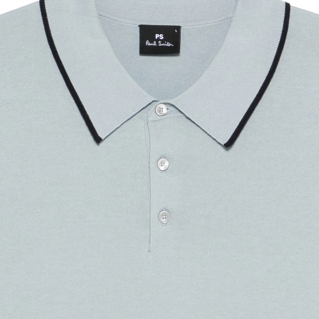 Polo en maille Paul Smith bleu clair
