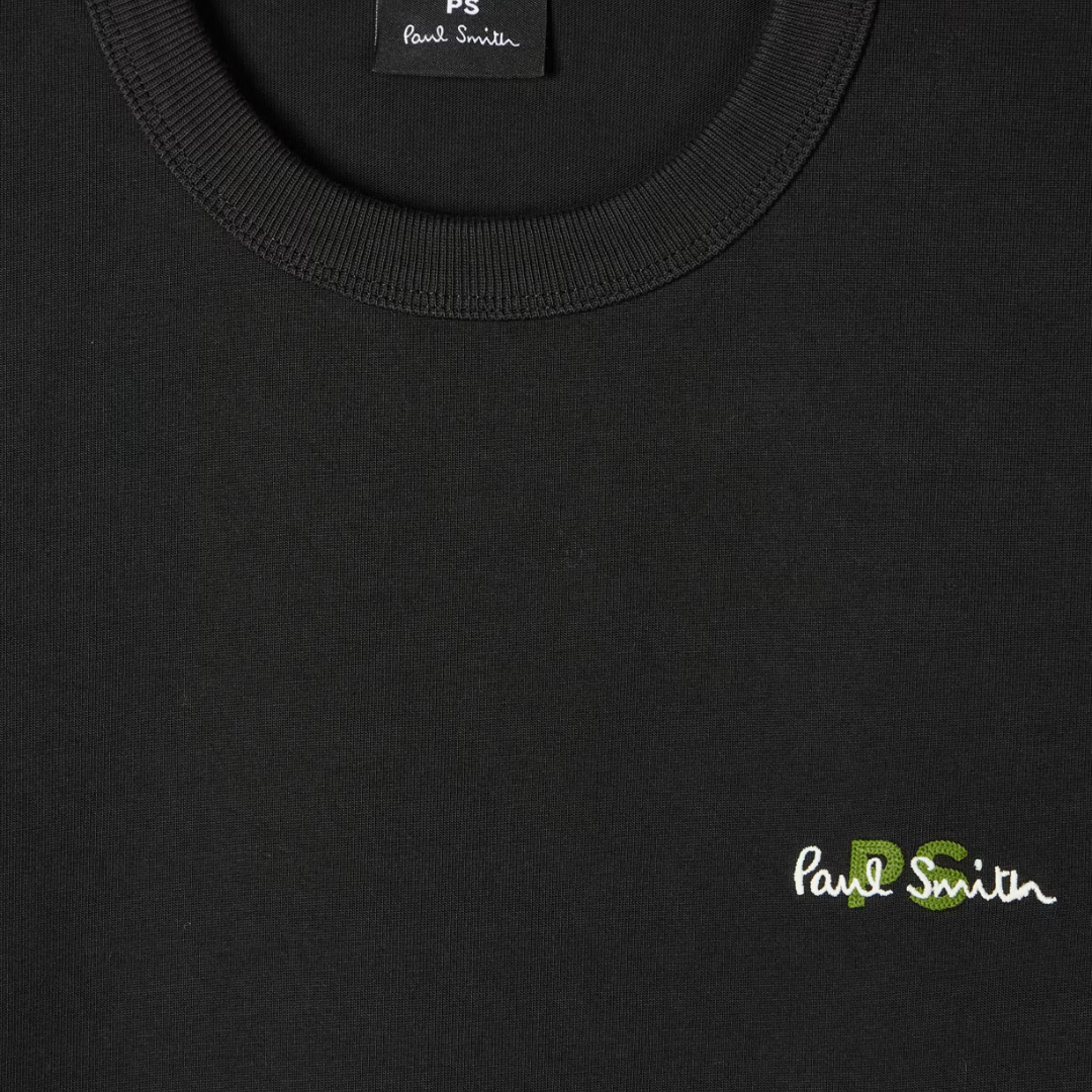T-shirt surdimensionné noir à logo Paul Smith