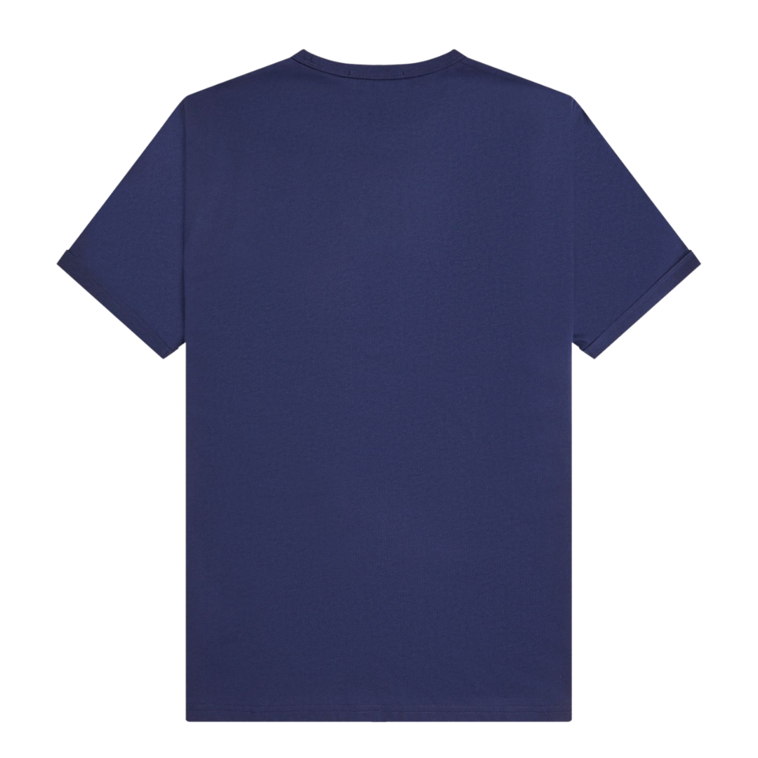 T-shirt col contrastant Fred Perry bleu tennis