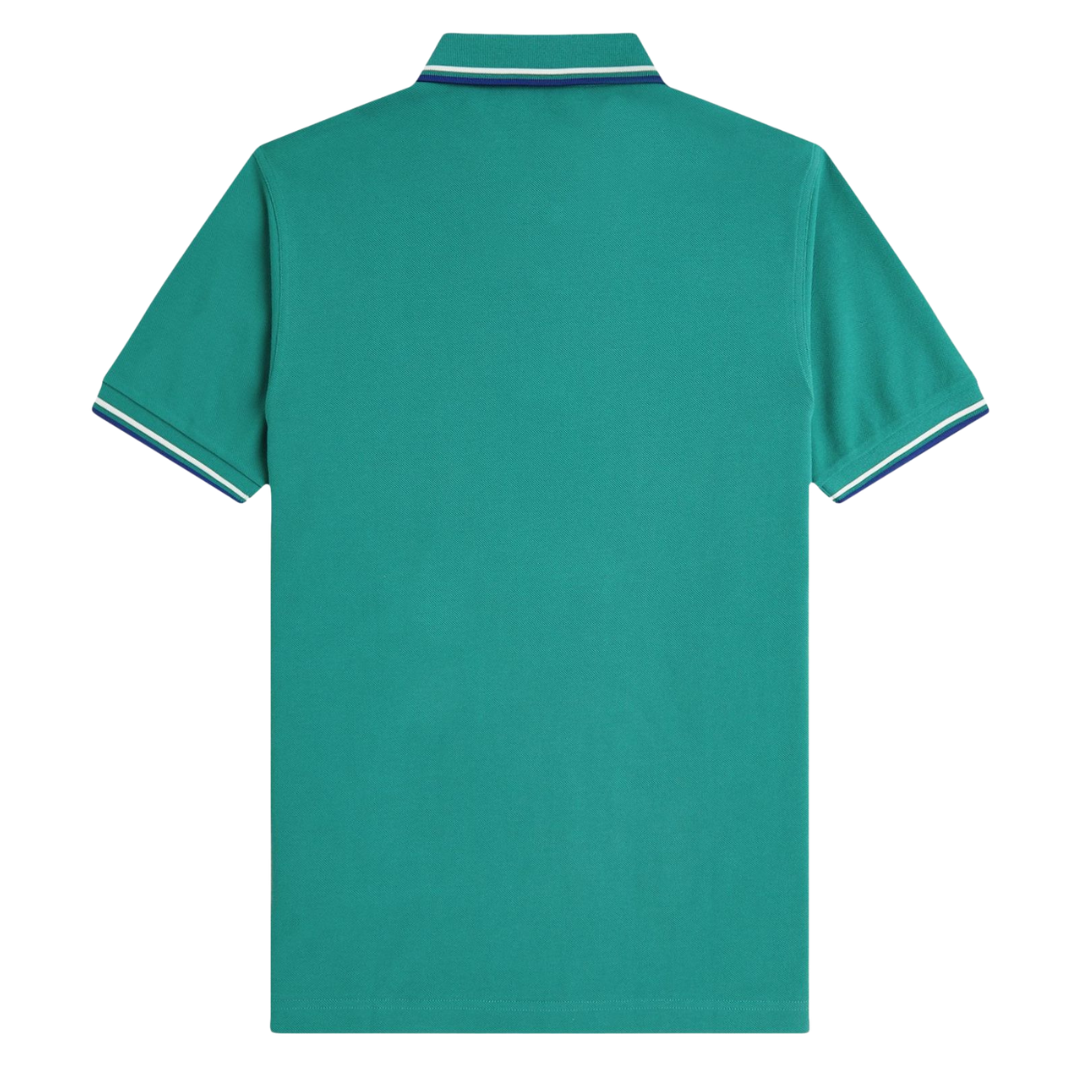 Fred Perry Twin Tipped Polo Shirt in Deep Mint