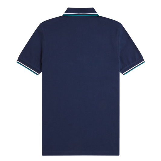 Fred Perry Twin Tipped Polo Shirt in Tennis Blue