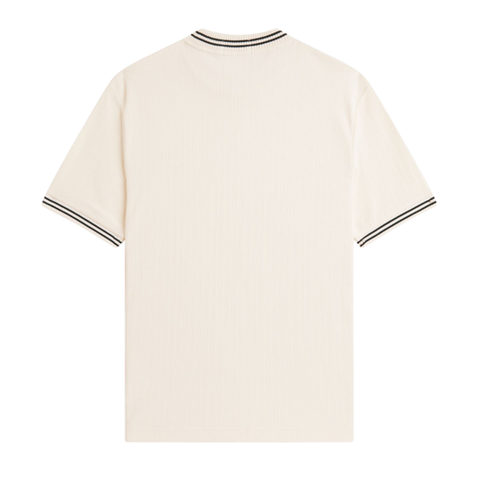 Fred Perry Ribbed Jersey T-shirt ECRU