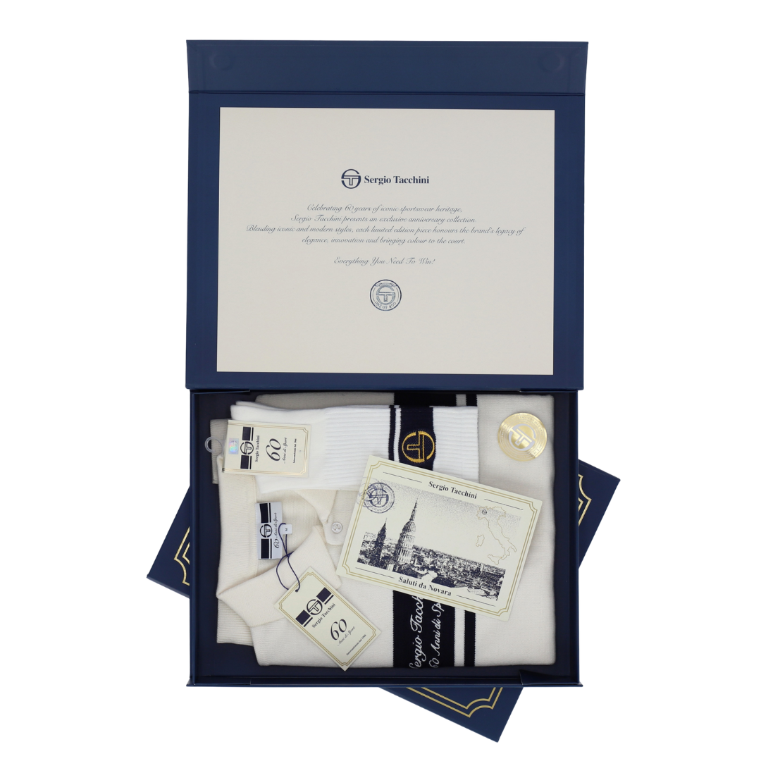 Sergio Tacchini 60th Anniversary Youngline Polo in Gardenia